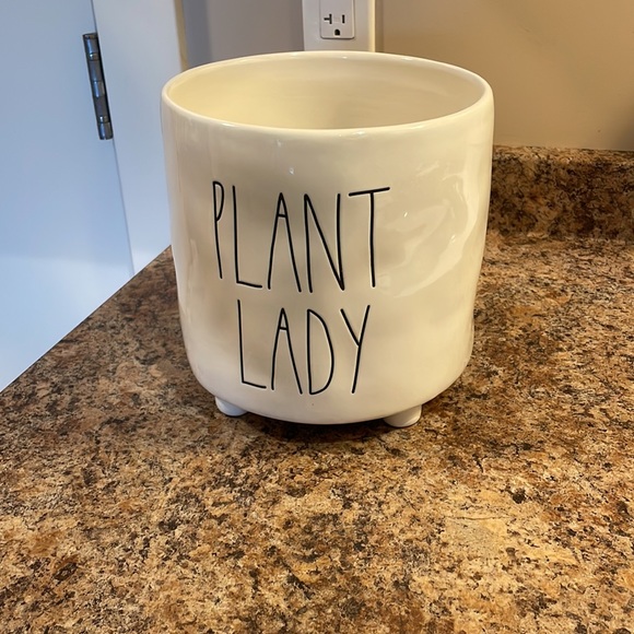 Rae Dunn Plant Lady Large Ceramic Plant Pot - Picture 2 of 3